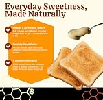 Raw Creamed Wildflower Honey – 100% Pure Canadien Honey, Non pasteurisé & Non filtré, lisse & Étendue 500 g Jarre en verre – Dave & Wally's Honey Company