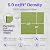 Ekkogo Acoustic Panels 12-Pack Soundproof Wall 12"X12"X0.4" - High Density Sound Dampening [Gin Green Square]