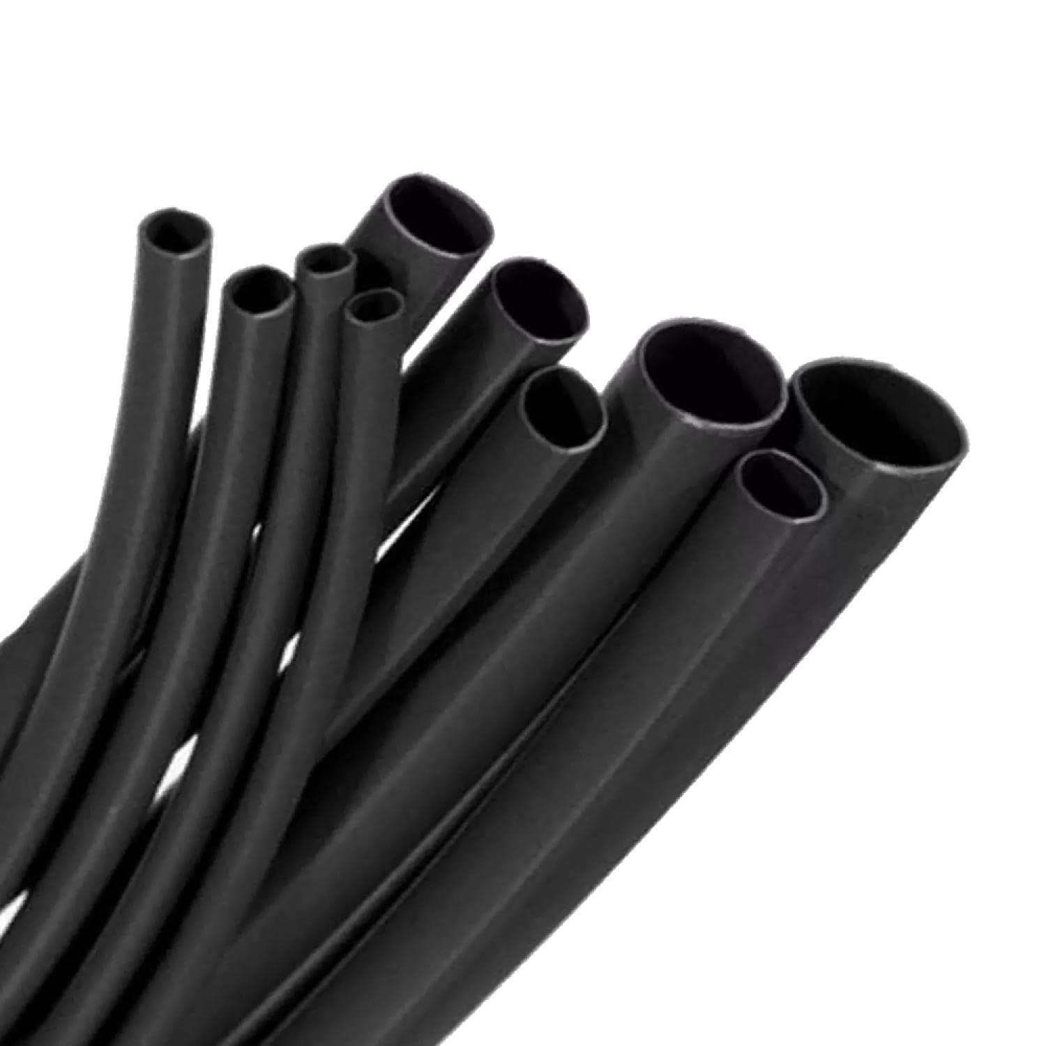 Heat Shrink Tubing Set of 100 Cable Tube Insulation Black - Image 2