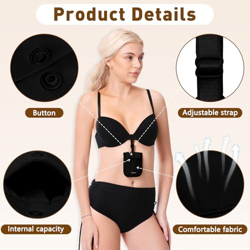 YOYI YOYI RFID Blocking Bra Wallet, Travel Wallet for Credit Cards & Cash by YOYI YOYI - Used condition - Image 4