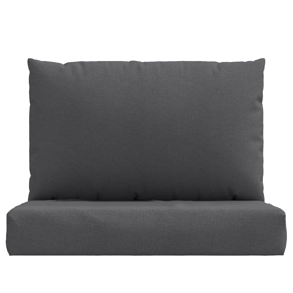 VidaXL - Juego de 2 cojines de paleta, almohadas de balcón, cojines de asiento, patio, jardinería, terraza, exterior, color gris oscuro