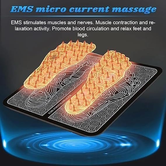 Acuworld foot massage-wireless EMS massage machine, rechargeable, portable, and foldable design. 8 mode, 19 intensity level ultimat pain relieving foot Massage Pen Relief Wireless