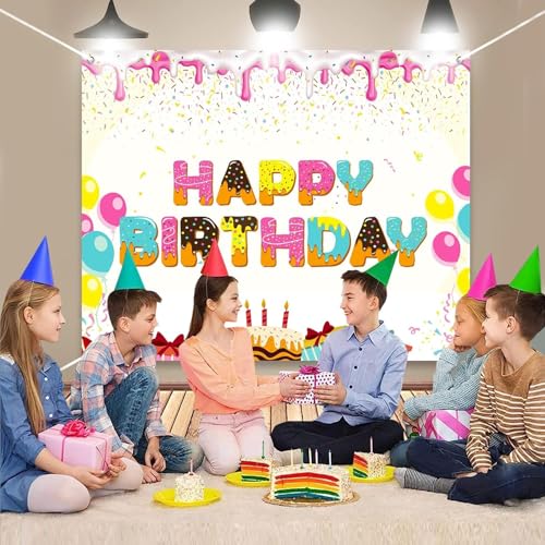 Image of Party Propz Birthday Backdrop for Decoration - 1 Pc,Happy Birthday Banner for Kids (4x5 Ft), Bday Banner for Boys,Backdrop for Bday Decoration (Cloth)
