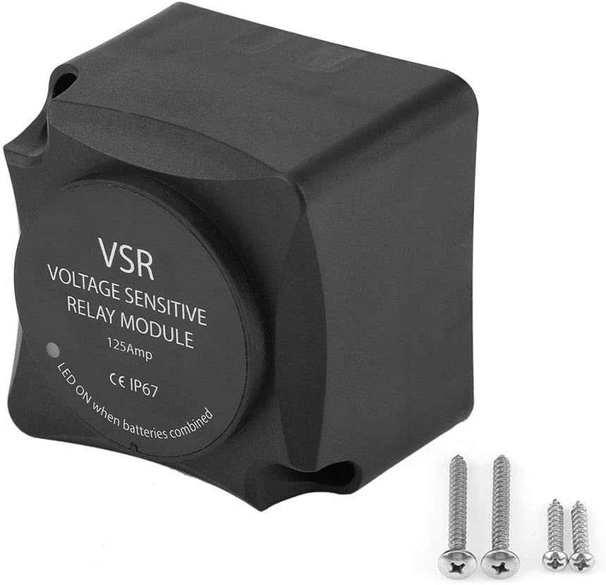 Voltage Sensitive Relay,VSR Module 12V 125Amp-Automatic Charging Relay Module Dual Battery Isolator AP3647 Help Avoid Dead Battery Waterproof
