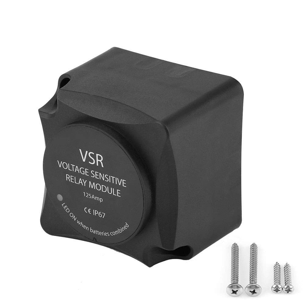 Voltage Sensitive Relay,VSR Module 12V 125Amp-Automatic Charging Relay Module Dual Battery Isolator AP3647 Help Avoid Dead Battery Waterproof