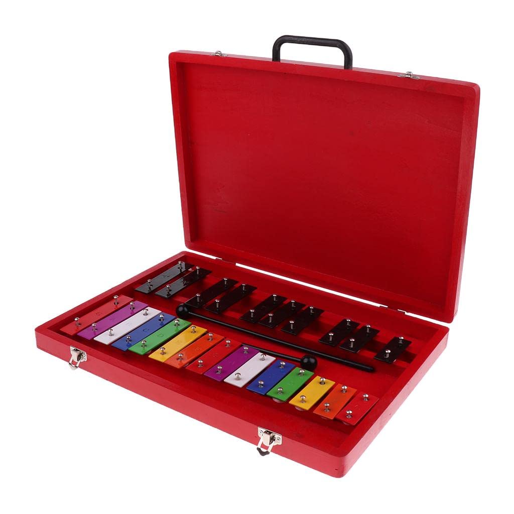 MYADDICTION 25 tonów aluminiowy ksylofon z 2 młotkami instrument perkusyjny dla dzieci muzyczna zabawka rytmiczna