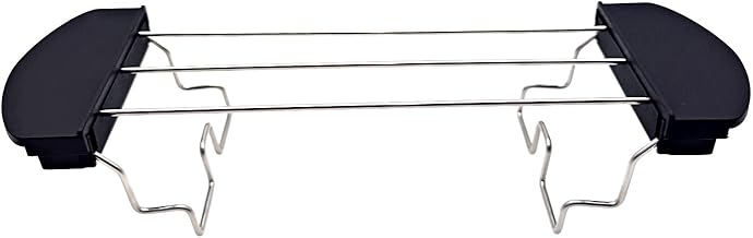 JZK Toaster 2-Slice Warming Rack Croissant Warmer Rack, Foldable Toaster bun Warmer Replacement, bun Grill Toast Rack Bread Holder, bun Attachment for Toast