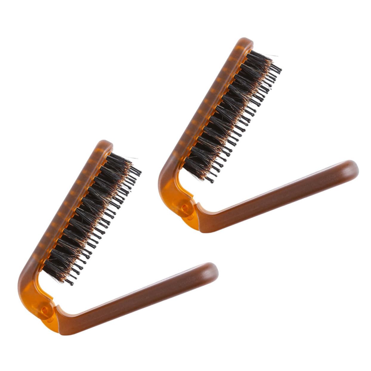 Minkissy 2-teiliges Frisur-Set – Faltbarer Haarkamm & Borstenkamm Für Glatte & Lockige Haare, Ideal Für Reisen