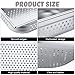Lounsweer 2 Pack Half Size Hotel Pans Perforated Steam Table Pan Stainless Steel Half Steam Pan Commercial Catering Food Pan for Kitchen Restaurant Serving Supplies(12.8'' x 4'' x 10.43'')