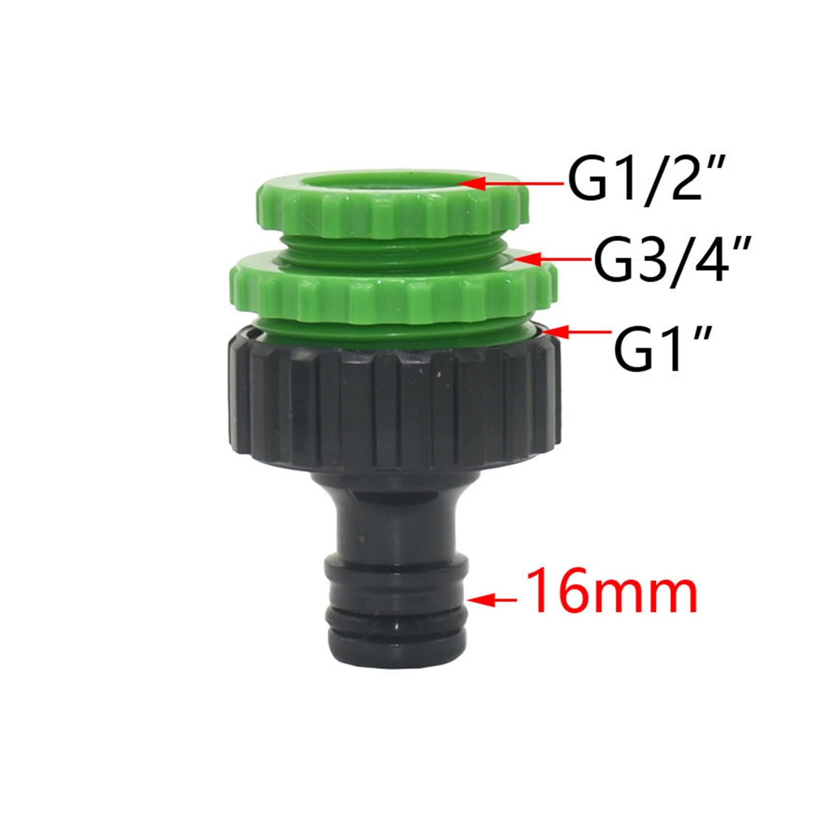 Adaptador de manguera de plomería de jardín Jardín Acoplamiento rápido 1/2 3/4 1 pulgada de hembra a 5/8 pulgadas Faucet Adaptador de acoplamiento rápido Lavado de autos Accesorios de pistola de agua