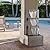 Alpine Corporation CPS182 Outdoor Floor Industrial Multi-Tiered Soothing Waterfall Fountain - Contemporary Garden, Patio, & Yard Décor with Relaxing Water Flow, 43"H (Gray)