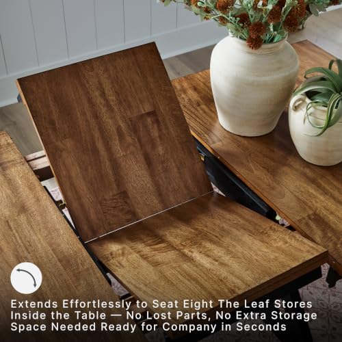 Image of Signature Design by Ashley Wildenauer Extendable Dining Table, Farmhouse