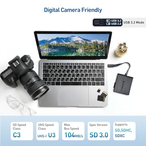 Image of Cable Matters 8-in-1 USB C Hub DisplayPort 1.4, USB C Dock 8K@60Hz / 4K@240Hz DisplayPort, Gigabit Ethernet, USB 3.2 Port, SD Card Reader, with Two Mode Switch, Compatible with Thunderbolt 4