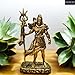 5 Inch Golden Resin Kaal Bhairav Statue – Handcrafted Idol for Puja Room, Home Temple, Meditation & Gift Decor