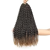 22 Inch 7 Packs Passion Twist Hair Long Inch Crochet Braids Hair Butterfly Hair Water Wave for Passion Twist Braiding Hair Extensions（T27）