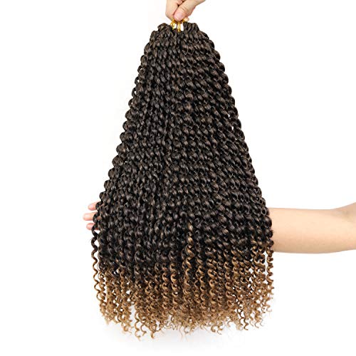 22 Inch 7 Packs Passion Twist Hair Long Inch Crochet Braids Hair Butterfly Hair Water Wave for Passion Twist Braiding Hair Extensions（T27）