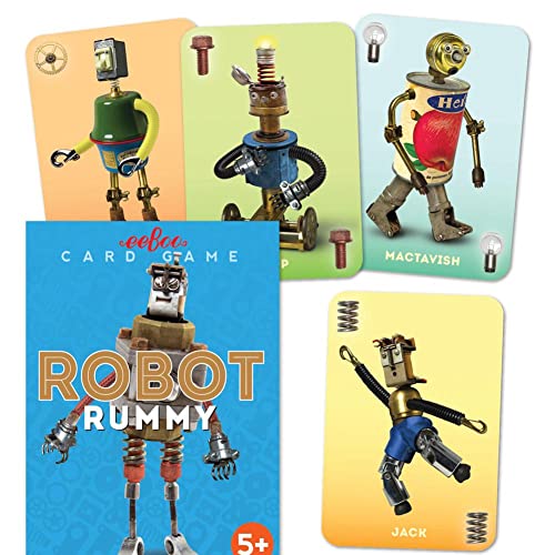 Juego de cartas Robot Rummy eeBoo para niños miniatura 3