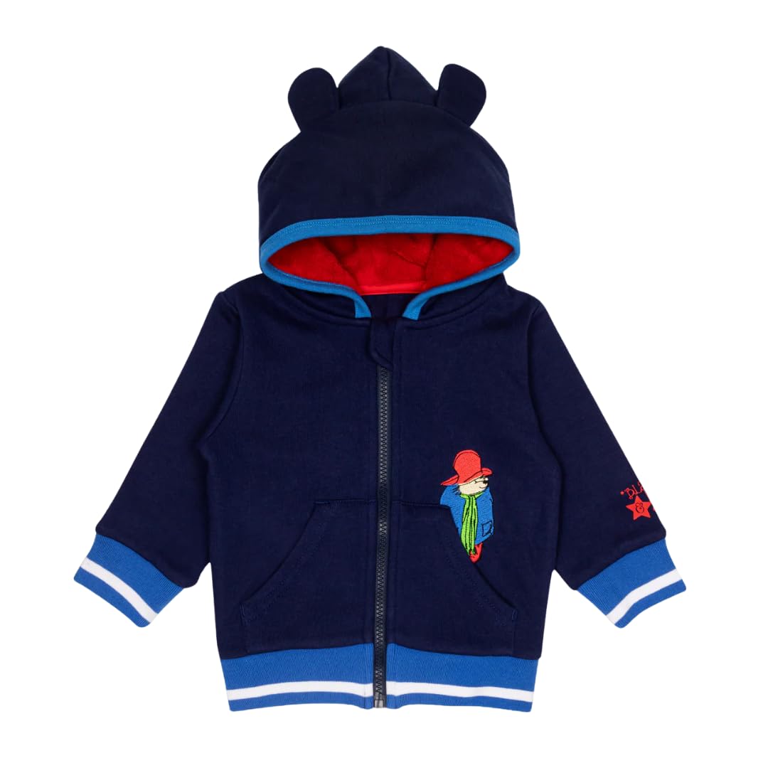 Blade & Rose | Paddington Hoodie | Unisex Clothing For Babies & Toddlers | For Ages 3-4 Years | Blue/Red