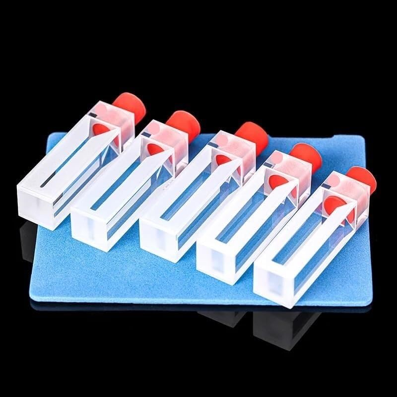 Piatto colorimetrico chiuso fluorescente al quarzo - volume da 350ul a 1750ul, tecnologia di sinterizzazione della fritta 1pcs((01)350ul)