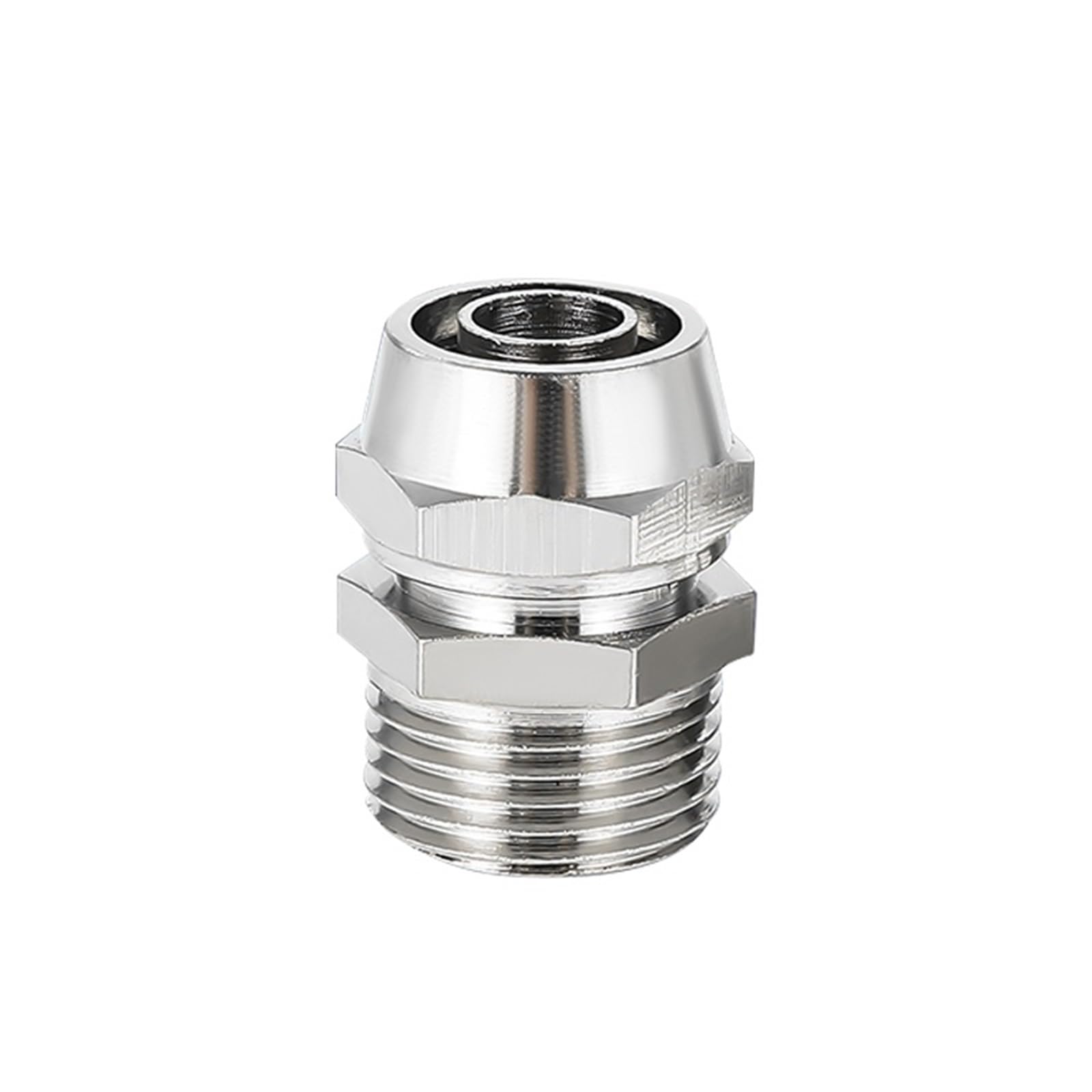 30 conectores neumáticos KLC8-02/6-04, rosca BSPT de 1/8, 3/8, 1/2 y 1/4, de cobre niquelado, de giro rápido.(KL-PC6-04 30PCS)