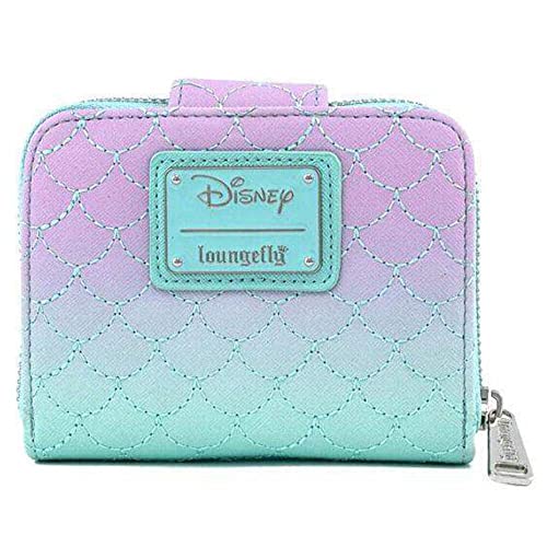 Loungefly x Disney The Little Mermaid Ombre Scales Zip Around Wallet2