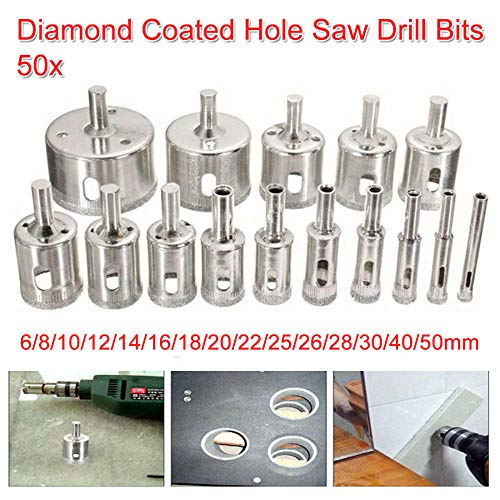 Set de 15 brocas diamantadas para vidrio y cerámica miniatura 6