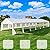 EROMMY 20x50ft Heavy Duty Party Tent, Large Outdoor Wedding Canopy with Removable Sidewalls, 2 Roll Up Doors, White Commercial Gazebo for Events, Includes 5 Storage Bags