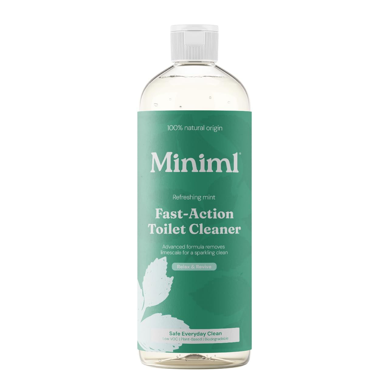 Miniml Green Toilet Cleaner Refreshing Mint 750Ml – Non-Toxic Gel Formula