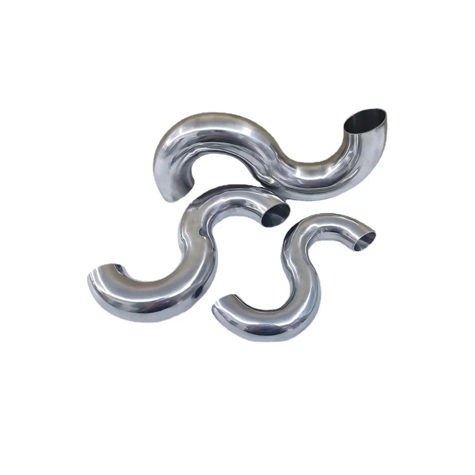 BHBHCPZGR 1PC 76mm OD Butt Welding 304 Stainless Pipe Fitting S Shaped Odor Resistant Water BHBHCPZGR