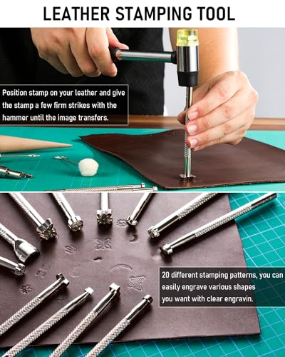 Nicpro 85PCS Leather Tooling Kit