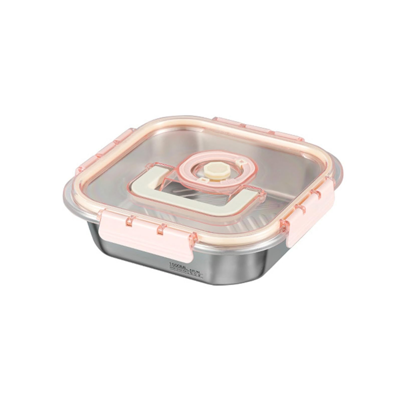 MALSSE Lunch or Snacks Food Container Stainless Steel Meal Preparation Container with Large Capacity for Outdoors Large Capacity Food
