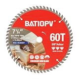 BATIOPV Circular Saw Blades 7-1/4 Inch, 60T for Wood Cutting...