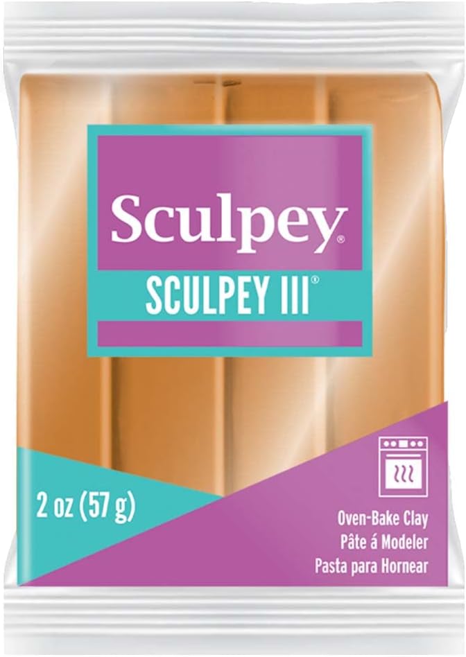 III® Polymer Oven-Bake Clay, Gold, Non Toxic, 2 oz. bar, Great for modeling, sculpting, holiday, DIY, mixed media and school projects.Perfect for kids & beginners!