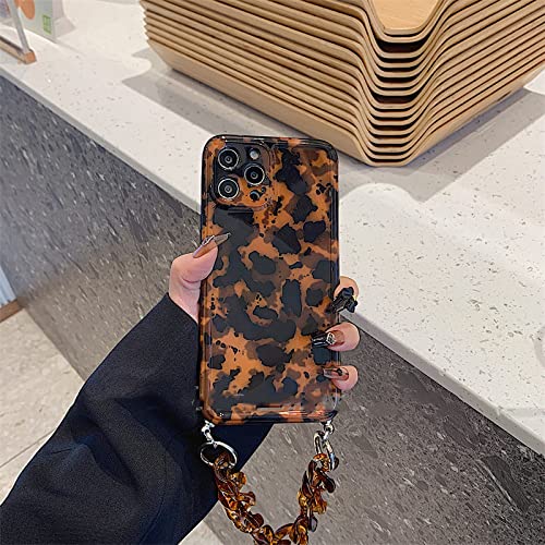 Coque de téléphone chaîne léopard Ambre de Luxe rétro pour iPhone 7 Plus - 5