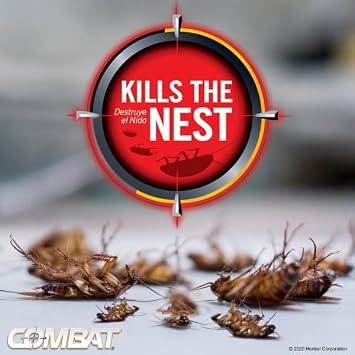 Combat Max Roach Killing Gel for Indoor and Outdoor Use, 1 Syringe, 2.1 Ounces (Pack of 6)