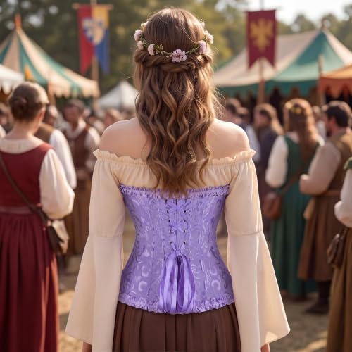 Image of frawirshau Women's Overbust Costume Corset Renaissance Victorian