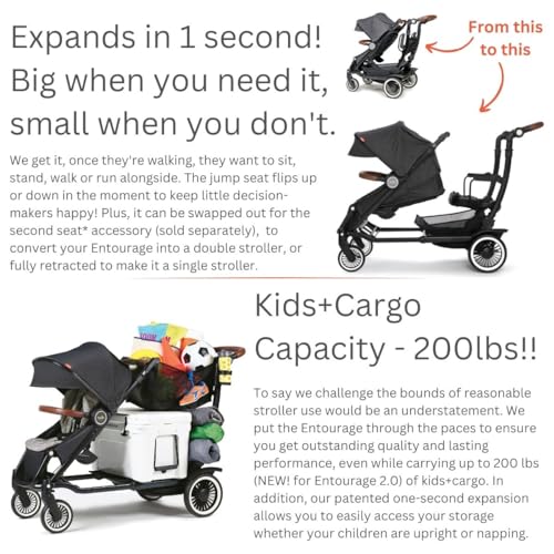 Austlen Entourage 2.0 Sit And Stand Stroller In Black thumb #8