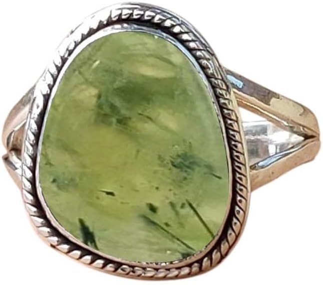 NKG Blue Copper Turquoise Gemstone Ring 925 Sterling Silver Statement Ring For Women Birthday Christmas Gift For Her Native American Style Mohave Ring