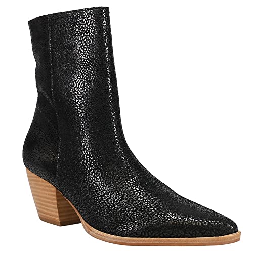 Matisse Womens Caty Pointed Toe Casual Boots Ankle Mid Heel 2-3" - Black - Size 9 M #TOP1