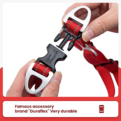Excellent Elite Spanker No Pull Dog Harness Adjustable Nylon Step-In Easy Pet Vest Chest Strap With Reflective And Leash Ring For Small Medium Large Breed Dogs Training Walking(Red-S) #TOP4