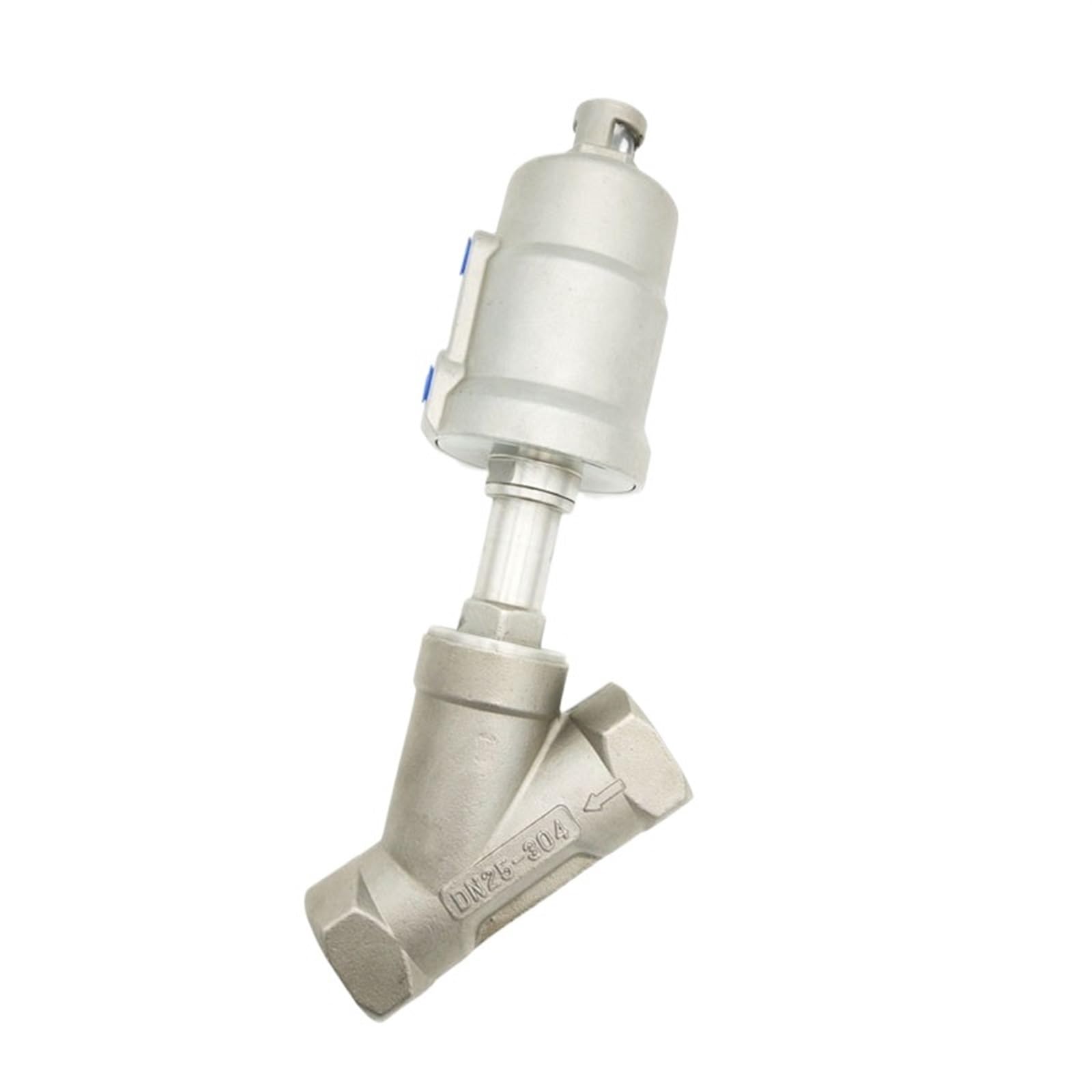 Vanne à siège d'angle pneumatique normalement fermée : fini les fuites de fluides en usine