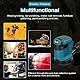 KKnoon 125 mm Bürstenmotor Akku-Exzenterschleifer Holzschleifer Elektroauto Polierer Multifunktionales Holz Metall Wachsen Polieren Schleifen Schleifmaschine 3 Geschwindigkeiten für 18 V Akku