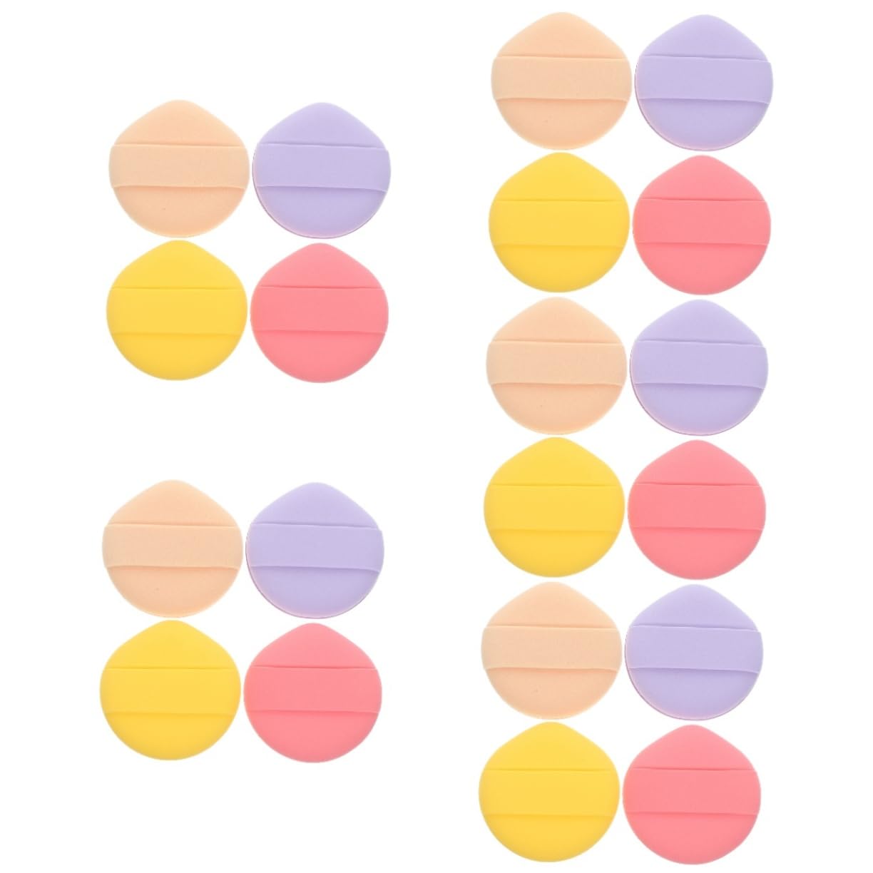 DOITOOL 20piezas Esponjas De Maquillaje Reutilizables Para Base De Aplicadores Redondos De Para Maquillaje Para Base
