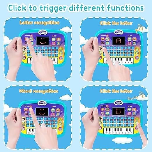 Image of Braintastic Kids Learning Laptop Toy with LED Screen & Music | Educational Computer Piano Tablet for Toddlers | Fun Activity & Learning Toy for Boys & Girls (Computer Laptop with Piano)
