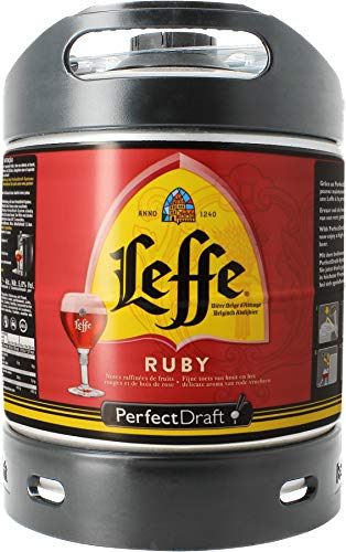 Cerveza PerfectDraft un barril de 6 litros de Leffe Ruby -...