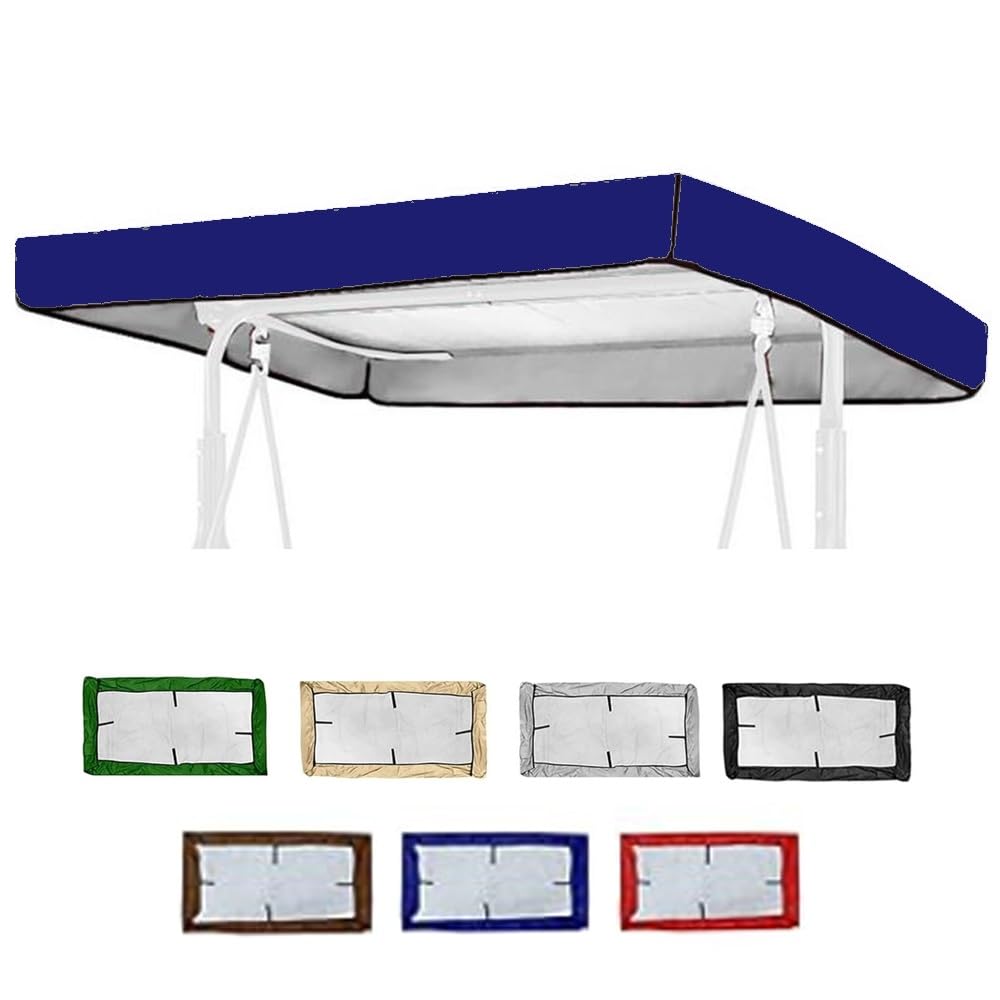 Uniwersalny zapasowy baldachim do huśtawki Hollywood 164 x 114 cm, odporny na działanie promieni UV, materiał odporny na warunki atmosferyczne, pasuje do modeli 191 x 120 x 18 cm i 164 x 114 x 15 cm