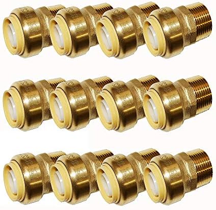 Hqmpc Pex Fitting Straight Coupling Push Fit Pex Fittings 1 2 Push To Connect Copper Cpvc No Pb Brass Plumbing Fittings 12 1 2 Amazon Com