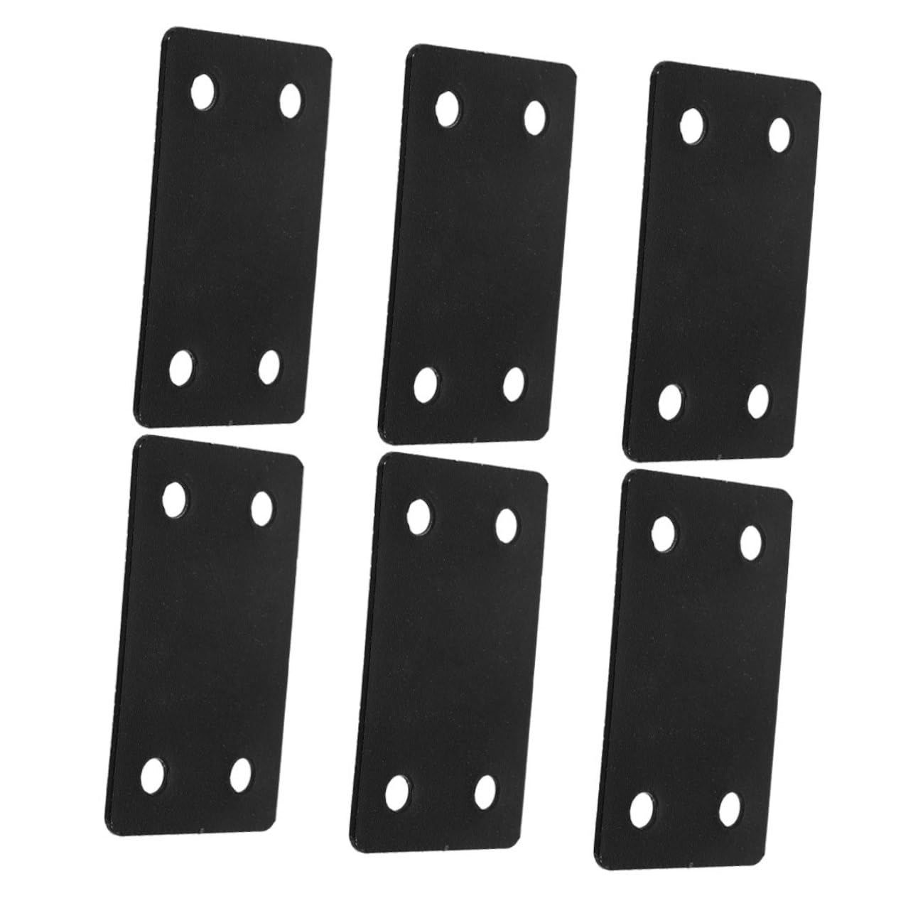 Gatuida 4 Juegos Código De Esquina Pieza Fija Soporte Mueble Inoxidable Ángulo Fijación Mueble Soportes Para Muebles Soportes Para Madera Placas Rectas Acero Inoxidable Black 6 Piezas * 4