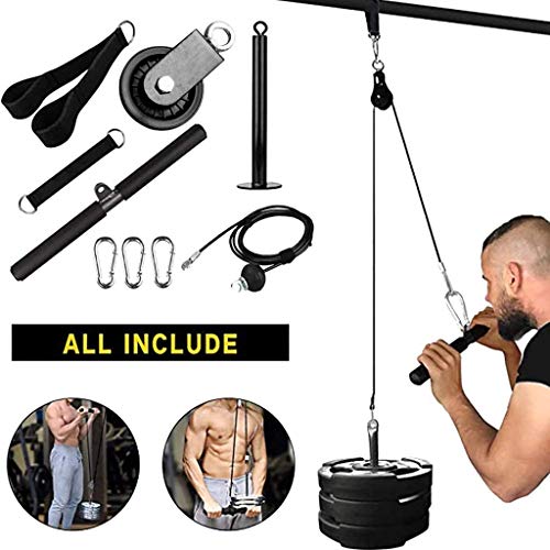 HUATINGRHPM Cuerda de tríceps, Sistema de máquina de Cable Brazo Bíceps Tríceps Blaster Entrenamiento de Fuerza de Mano Equipo de Entrenamiento de Gimnasio en casa, 1.4 Metres