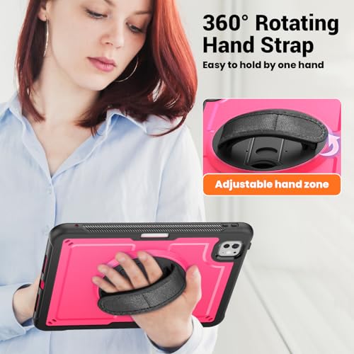 Coque iPad Pro 11 M4 A2836 antichoc avec protection écran et béquille rotative - 5